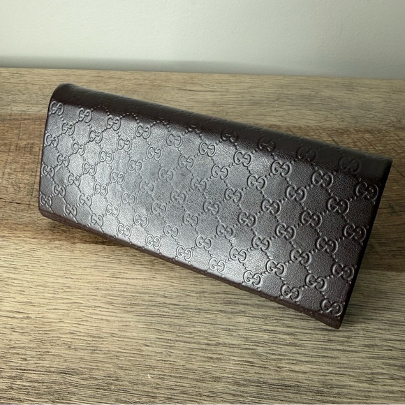 GUCCI Foldable Triangular Eyewear Case Sunglasses Eyeglasses Monogram GG Logo - Picture 6 of 13